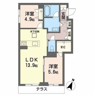 シャーメゾン ステイ【1階】の間取り