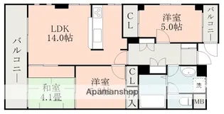 ティアラビル【3階】の間取り