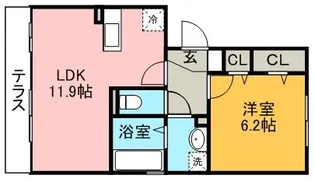 コンソルテ【303号室】の間取り
