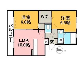 サンハイム須屋 A棟【3階】の間取り