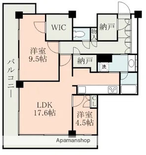 ザ・熊本タワー【14階】の間取り