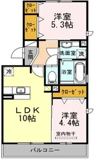 チェルシー広崎【2階】の間取り