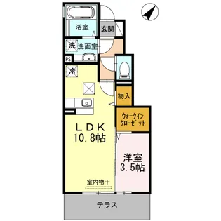 サニーコート【1階】の間取り