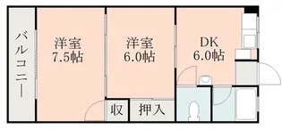 麻生嶋コーポ【2階】の間取り