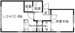 ヨーロピアンシャレー花立A棟【1階】の間取り
