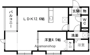 ルノワール水前寺【1階】の間取り
