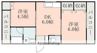 東栄ハイツⅡ【2階】の間取り