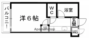 キャッスルマンション【5階】の間取り