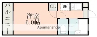 キャッスルマンション【4階】の間取り
