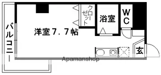 ルフェール熊本通町【11階】の間取り