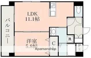 S−FORT熊本県立大学前【2階】の間取り