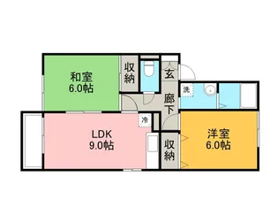 ラヴェルム A棟【201号室】の間取り