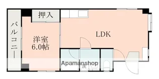 セシール米屋町【5階】の間取り