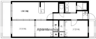 熊本県熊本市中央区出水6丁目【マンション】の間取り