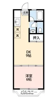 コーポ幸【203号室】の間取り