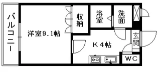 コスモシティ.来夢【1階】の間取り