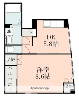 熊本県熊本市西区島崎2丁目【マンション】の間取り