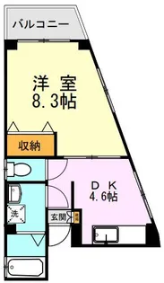 熊本県熊本市西区島崎2丁目【マンション】の間取り