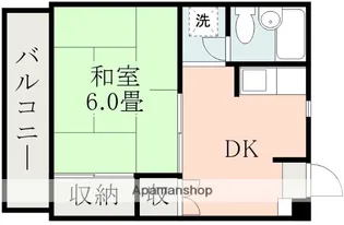 熊本県熊本市中央区新屋敷1丁目【マンション】の間取り