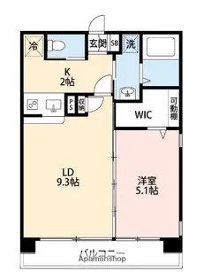 熊本県熊本市中央区大江本町【マンション】の間取り