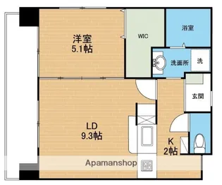 熊本県熊本市中央区大江本町【マンション】の間取り