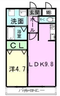 スライブ壱番館【4階】の間取り