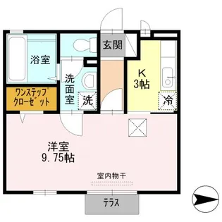 ルミエール野口【1階】の間取り