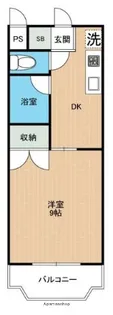 フェリーチェカーサ島崎【1階】の間取り