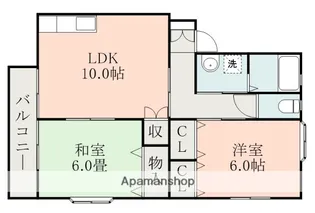 シャンカール近見【1階】の間取り