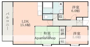 サンクリスタル美光A【401号室】の間取り
