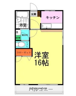 アローハイム庄口公園【201号室】の間取り