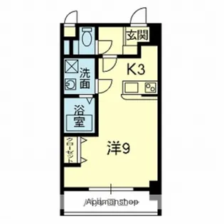 EMYU新町【1008号室】の間取り