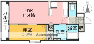 キャッスル山崎町【2階】の間取り