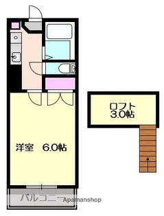 熊本県熊本市中央区国府3丁目【アパート】の間取り