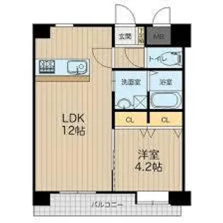 LIBTH下通【6階】の間取り