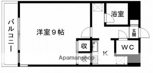 サンホワイト新町【2階】の間取り