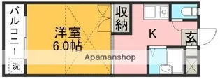 レオパレス南高江Ⅱ【1階】の間取り