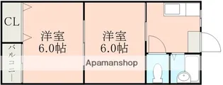 コーポウィーグル NO.2【1階】の間取り