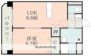 DREW一番館【4階】の間取り