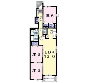 VILLA MIDDY Ⅰ【1階】の間取り