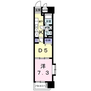 メゾンソレイユ【2階】の間取り