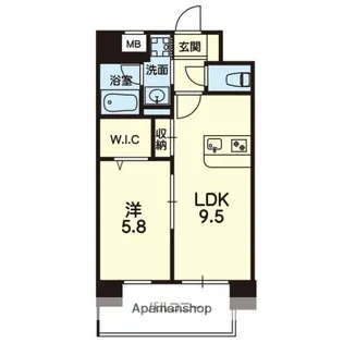 ELGRAND下通【12階】の間取り