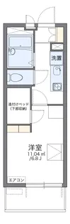 レオパレスたまゆら【304号室】の間取り