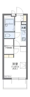 レオパレスくまもと【402号室】の間取り