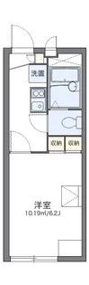 レオパレスパークサイド南熊本Ⅱ【205号室】の間取り