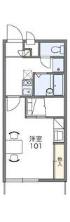 レオパレスニュータウン【202号室】の間取り