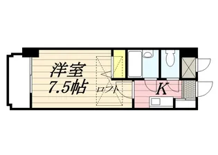 1Kの間取り画像