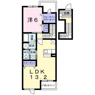 フィオーレ・ヴィラ【2階】の間取り