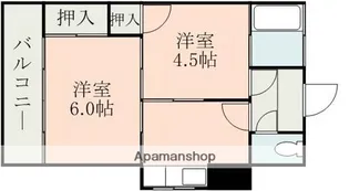 松尾ガーデンハイツ【2階】の間取り