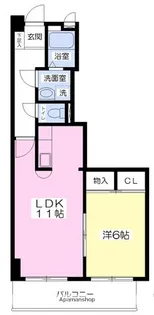 熊本県熊本市中央区水前寺6丁目【マンション】の間取り